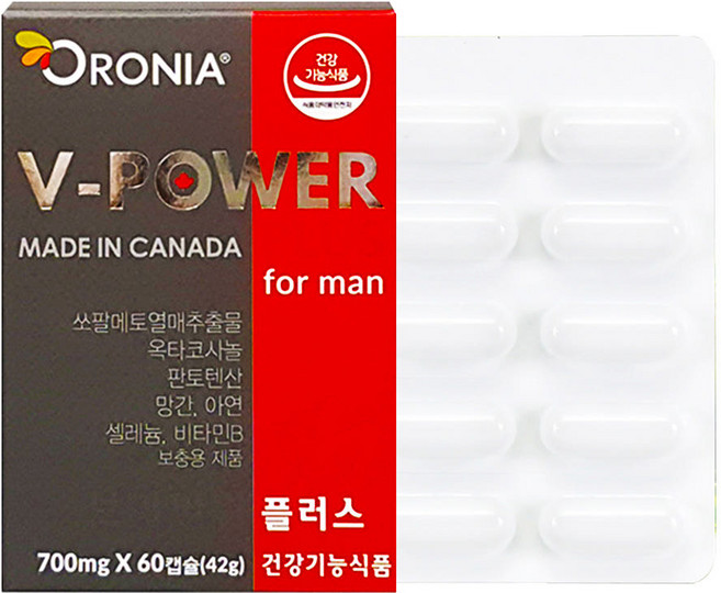오로니아 브이파워 플러스 포맨 42g, 1개, 60정