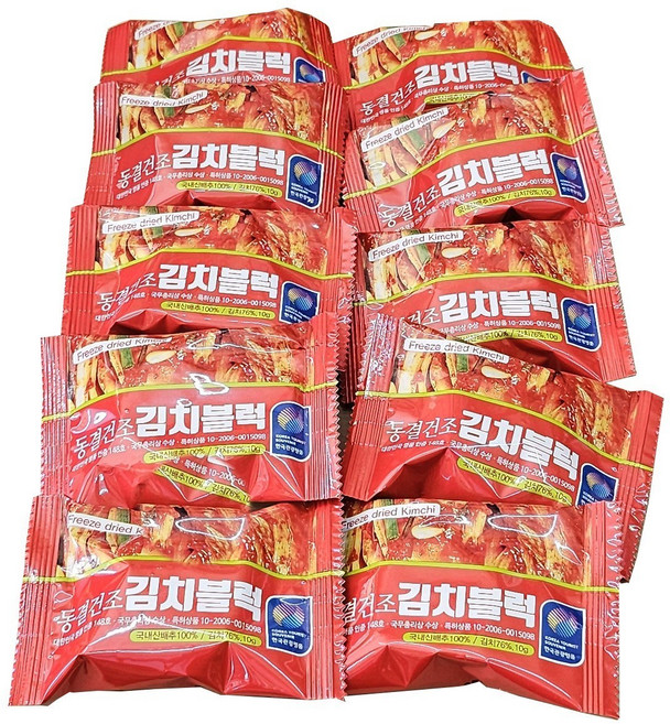 동결건조 김치블럭 10gx32개입 여행갈때 낚시갈때, 10g, 32개