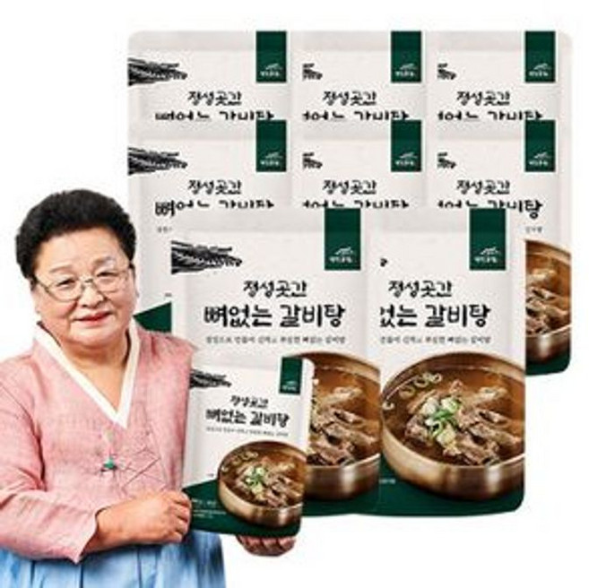 정성곳간 뼈없는 갈비탕, 800g, 8개