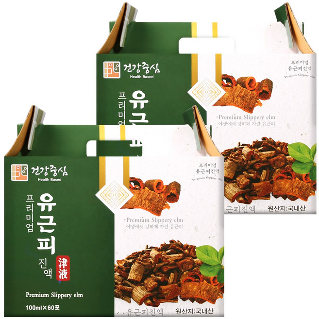 건강중심 국산 유근피 즙 진액, 120개, 100ml