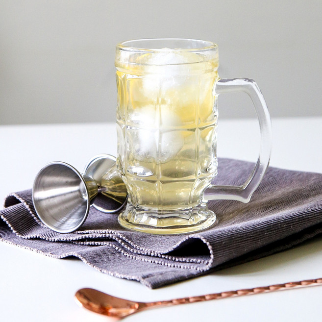 산토리 하이볼 위스키 맥주잔 390ml 손잡이 에이드 머그잔, 1개