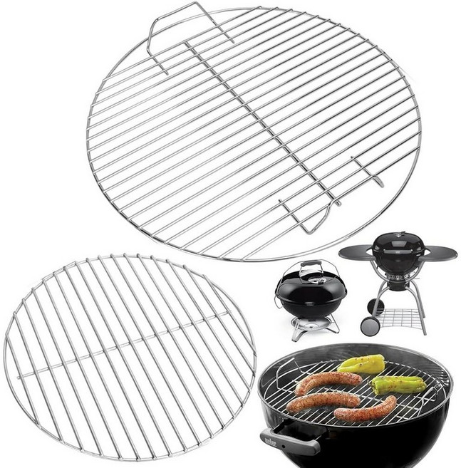 Weber 47.5cm(17.5인치) 숯 요리 석쇠 47cm(18.5인치) 스모키 마운틴 바-B-주전자 원터치 쿠커 스모커 점보 조 오리지널 케틀 그릴 스테인리스 스틸, 17.5"Charcoal Grate for Weber