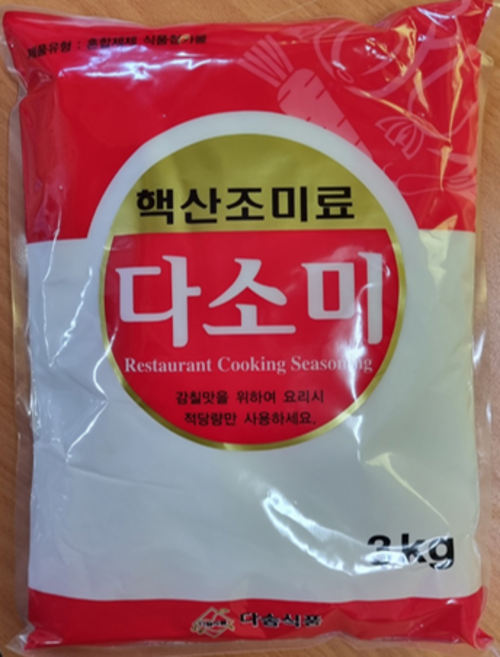 다소미 .핵산조미료 . (미원류) 업소용, 2개, 3kg