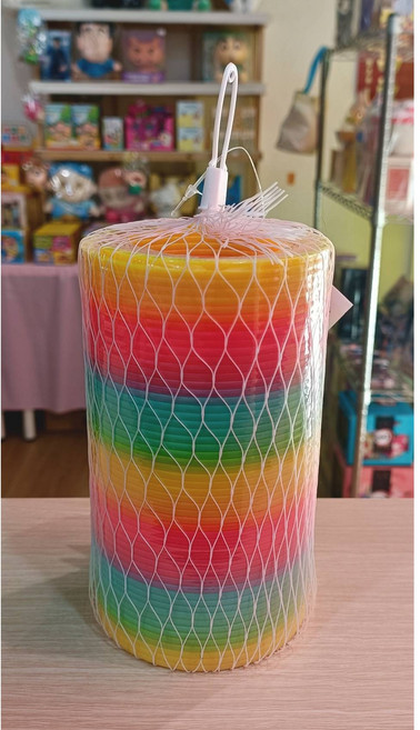 彩虹圈彈簧玩具 懷舊經典益智遊戲, 高彈簧圈, 1個