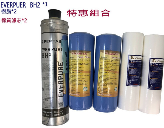 EVERPURE BH2/BH2替換S100 S104 H104 H100樹脂濾芯 - 一年份, 1個