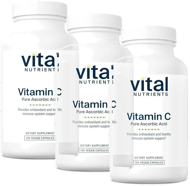 바이탈 뉴트리언츠 비타민C 1000mg 캡슐 Vital Nutrients VitaminC, 120정, 3개 - 쿠팡