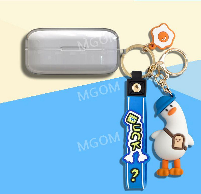 베오플레이 EX 케이스 투명 Beoplay EX 보호 커버 파우치 tpu 호환, 투명+오리, 1개