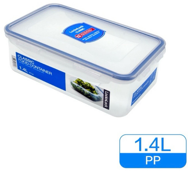 Lock & Lock 樂扣 食用級PP材質 1.4L 保鮮盒, 1個, 樂扣樂扣PP保鮮盒1.4HPL817H