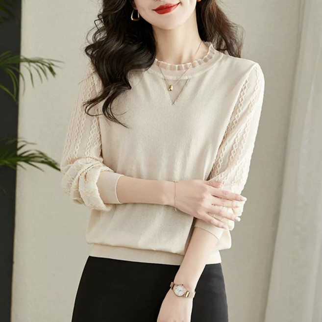 봄 리미에르 시스루 블라우스