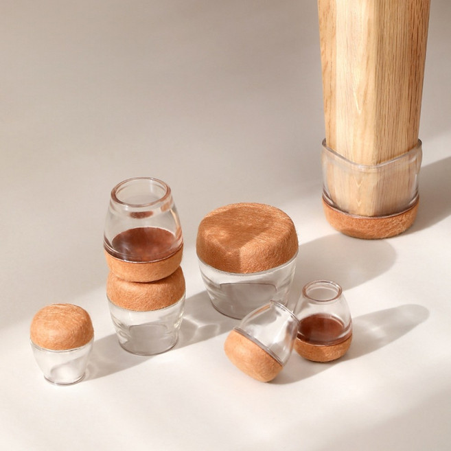 책상의자발커버 4P 층간소음방지 밤모양 식탁의자 야구공, 대형 4P, 대형 4P, 1개