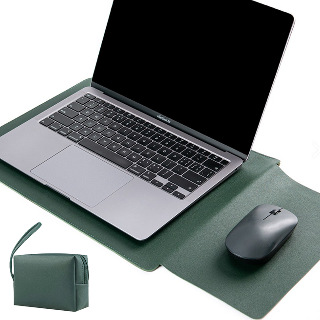코지스 맥북 LG그램 삼성 노트북 파우치 15 16인치, 그린, 1개