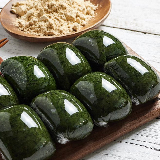 당일생산 국내산 찹쌀 쑥인절미 2kg 20개 개별포장+콩가루, 100g