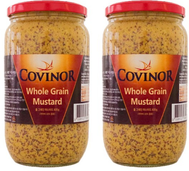 코비노 홀그레인 머스타드, 2개, 350g