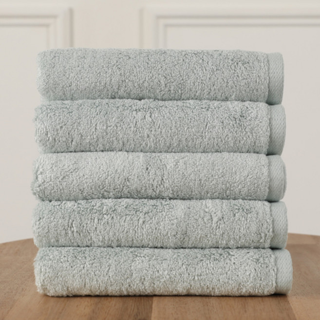 모던리빙 국산 호텔수건 200g 뱀부얀 항균 OEKO-TEX 세면타올, 5개, 그린