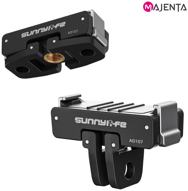 DJI 오즈모 액션6 전용 퀵릴리즈 어댑터 마그네틱 마운트 양방향 2 in 1 타입 나노 호환, 1개, 오즈모액션6 투인원 퀵릴리즈 어댑터