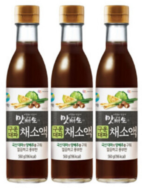 맛선생 구운대파채소액 560gx3개, 560g, 1개
