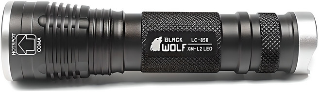 블랙울프 T6 미니줌 손전등 LC-858, 1개