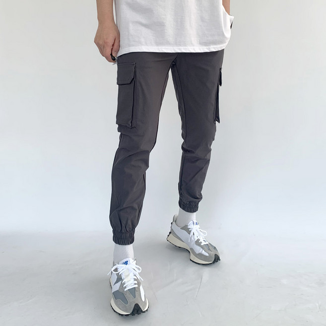 오씨엘 남자 슬림핏 나일론 카고조거팬츠 빅사이즈 조커바지 워터프루프
