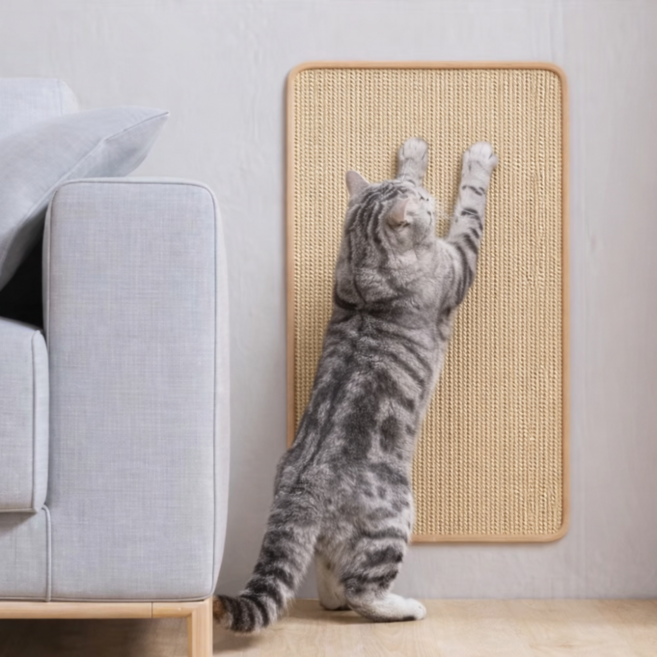 뤼민 고양이 스크래쳐 고양이긁개 스크래쳐수직, 1개, 베이지