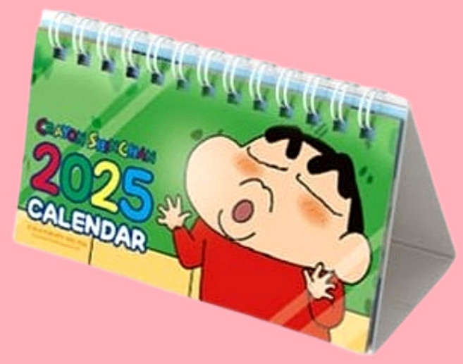 짱구 2025년 캘린더, 1개, A_미니(그린)