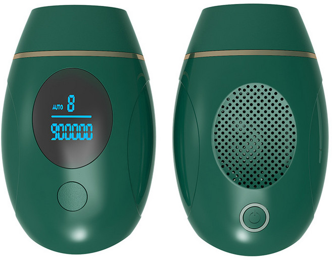 [화오시야]레이저 빙점탈모기 휴대용 ipl 광자스킨 제모기 남녀가 전신 탈모계기 탈모기, 에메랄드 그린