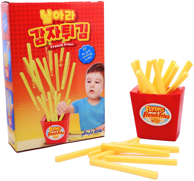 플레이트 날아라 감자튀김 보드게임, 혼합색상, 1개
