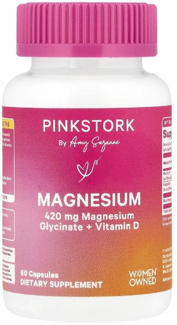 핑크스토크 마그네슘 420mg Magnesium 캡슐 60정, 1개 - 쿠팡