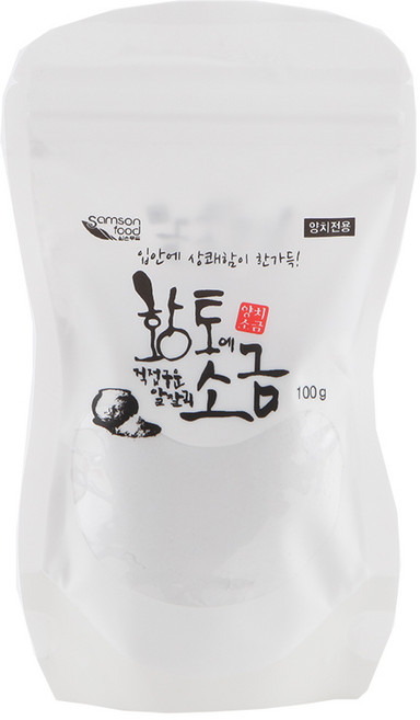 황토옹기에 담아 구워 만든 양치용소금 100g, 1개