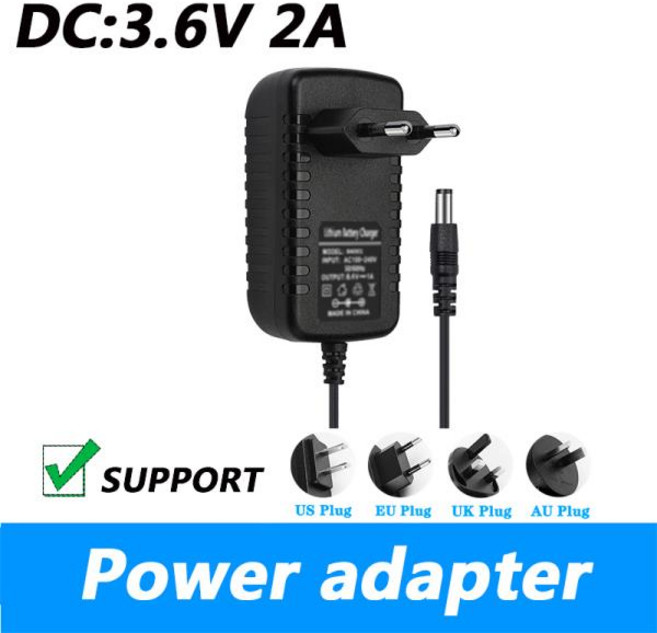 DC 3.6V 2A 전원 어댑터 L 형 오리피스 2000MA 코드 Eu 플러그 Us 3.51.35MM, [03] UK, [01] 3.6V, [01] 2A, 1개