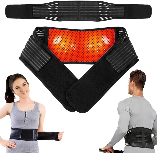 자석이 있는 KkaFFe 허리 지지대 위한 지지대소형 자가 투어말린 및 마그네틱 를 보조기 디스크소반을 진정 요통 가열, X-Large