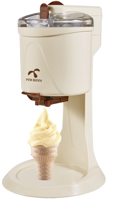 RUN Home 가정용 아이스크림 메이커 수제 DIY 소프트 젤라또 기계 대용량 8인용, 베이지