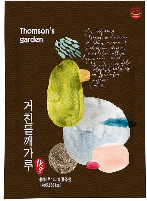 톰슨가든 껍질째 들깨가루 탕용 업소용 대용량, 1개