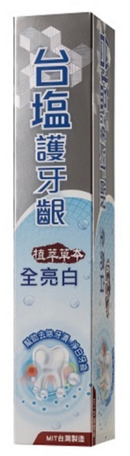 台塩 護牙齦 全亮白牙膏 140g - 溫和亮白 清新口氣, 1個