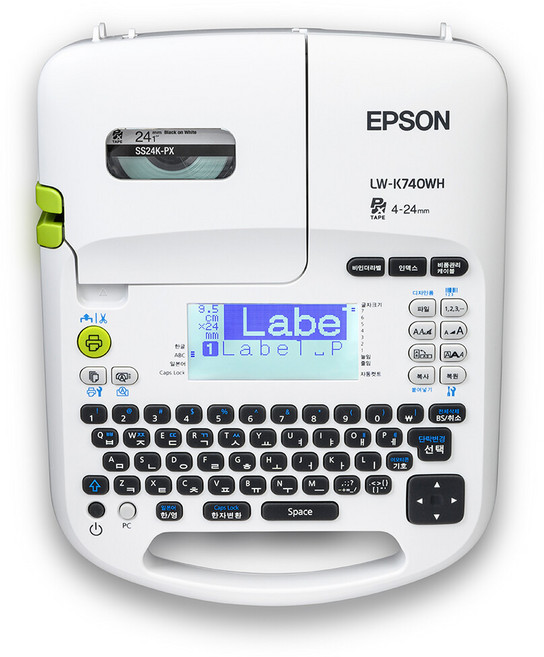 엡손 내장자판+PC연결 다목적 오피스형 라벨프린터 LW-K740, LW-K740WH, 1개