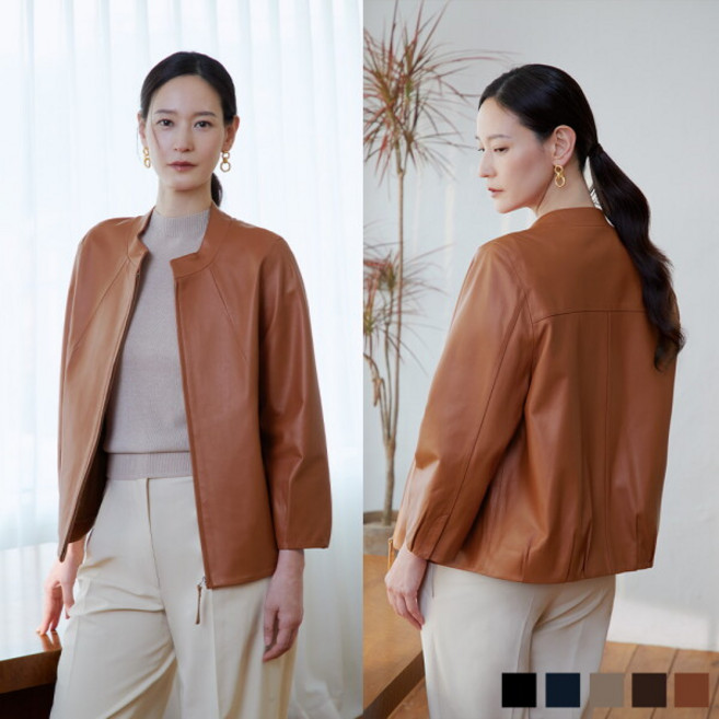 [LBL] (26 NEW) ITALY 램스킨 블루밍 자켓