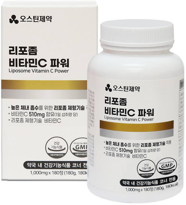 오스틴제약 리포좀 비타민C 파워 6월분 dae, 1개, 180정