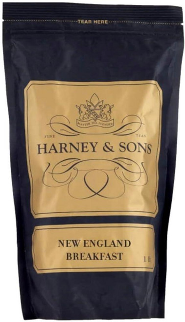 하니앤손스 Harney & Sons Paris 홍차 | 113.4g4온스 틴 루즈 리프 과일 바닐라 및 캐러멜 블렌드 레몬 베르가못 향이 나는 154788, 뉴잉글랜드 브렉퍼스트, 1 Pound (Pack of 1)