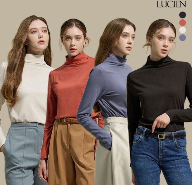 루시앙 루시앙 모달 코튼 카울넥 티셔츠 (4color)