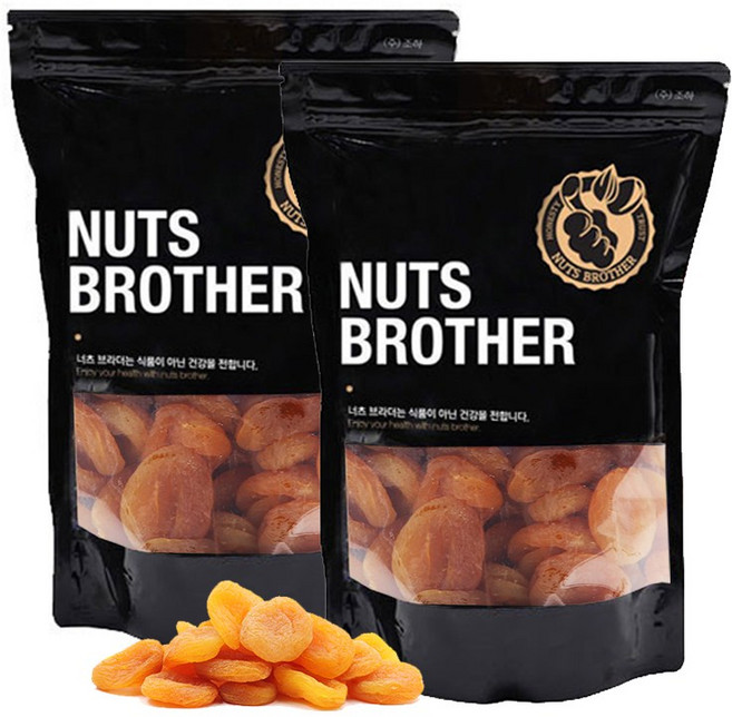 너츠브라더 건살구 500g 튀르키예산 무설탕, 2개