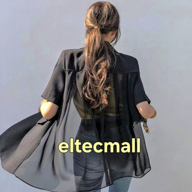 [오늘출발] 엘텍몰 썸머 시스루 린넨 루즈핏 반팔 자켓