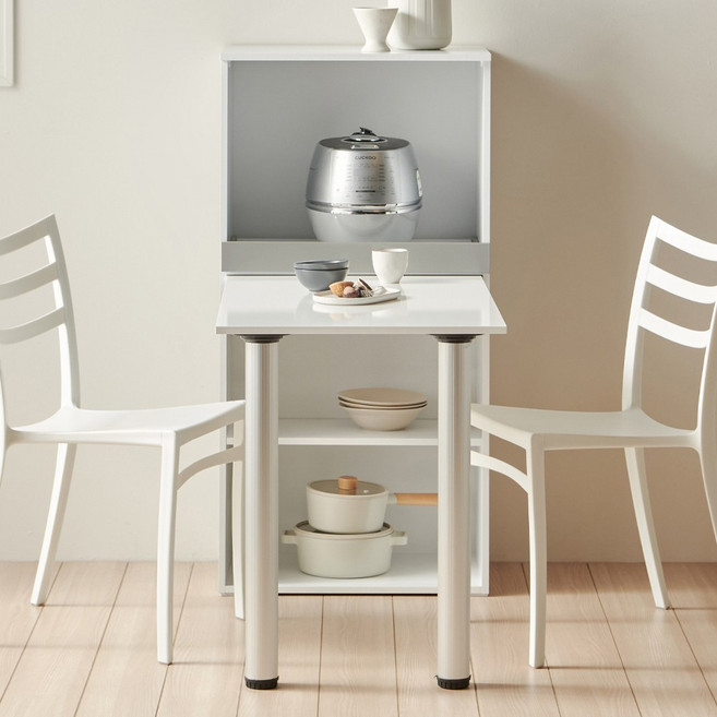 바로방가구 히트 식탁렌지대 1200 주방수납장 선반 밥솥장 전자렌지다이 렌지대, 다크그레이