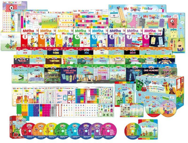 4세이상 수학놀이 넘버블럭DVD 80종세트 어린이교구 인기있는 dvd애니