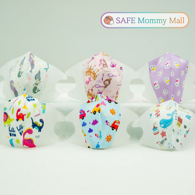 마미몰 프리미엄 새부리형 유아 아동 마스크 30+1매 50+1매 초소형 소형 어린이 아기, 3개, 춤추는고래, 소형, 10개입