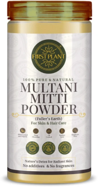 Multani Mitti Powder for Face Pack & Glowing Skin | 100% Pure Fuller's Earth Clay, 1개, 250g - 쿠팡