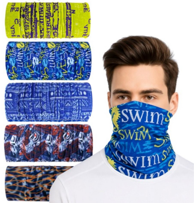 사계절 멀티스카프 5개 세트, 블루계열, 1개