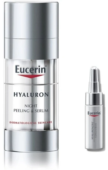 유세린 하이알루론 나이트필링 앤 세럼 30ml + 컨센트레이트 5ml, 1개 - 쿠팡