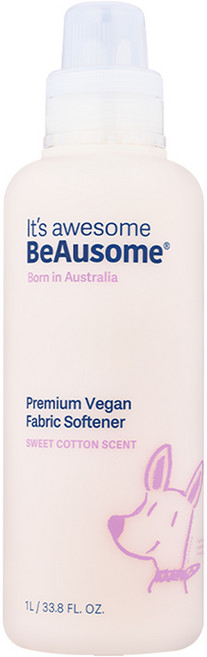 [비어썸] 섬유 유연제 스윗코튼향 1L, 4개