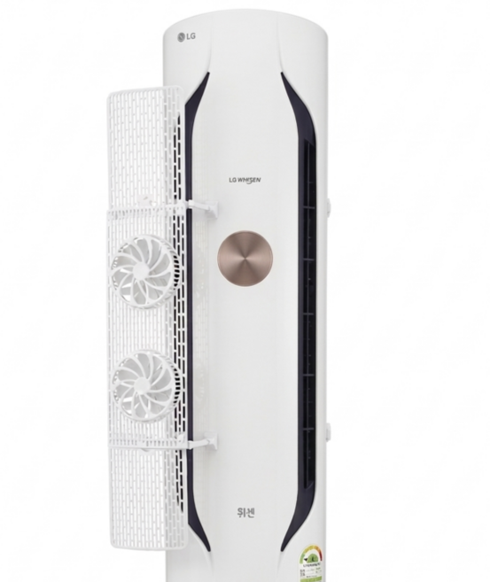 아이홈즈 스탠드 에어컨 듀얼 팬 무동력 바람막이 가드, 1개, 듀얼팬 가드