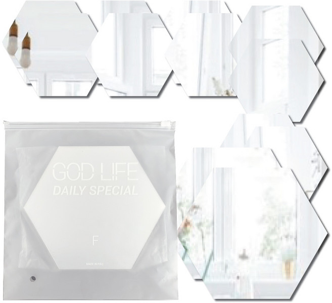 갓라이프 안전 벽걸이 아크릴 붙이는 욕실 거울