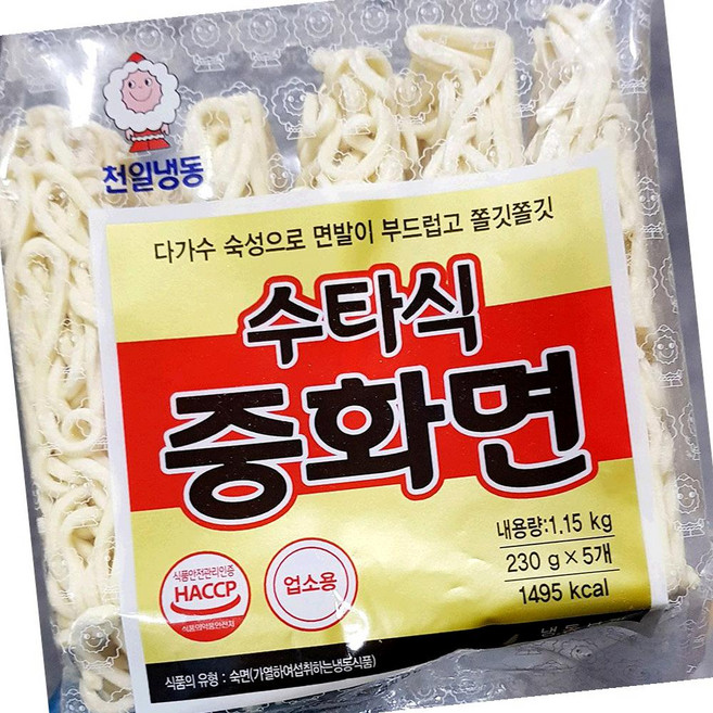 천일식품 수타 중화면 230g 5개 면요리
